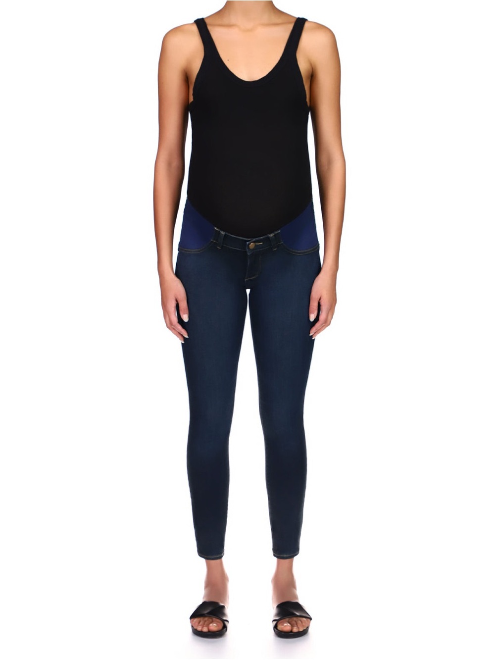 Dl1961 Florence Ankle Maternity Skinny Jeans Willoughby Size 25
